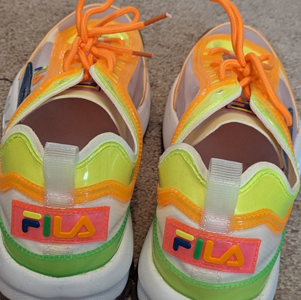 Neon FILA running shoes brand new